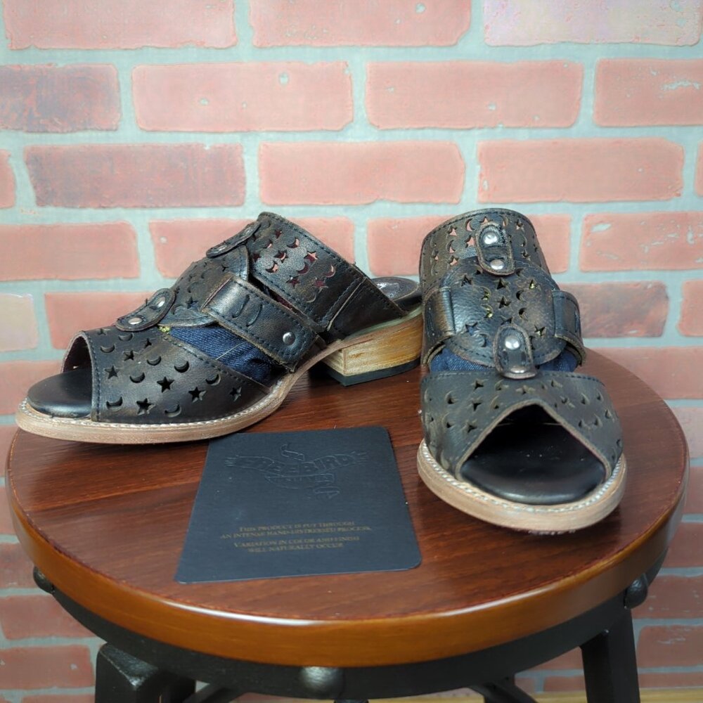 New Freebird Moonstar On Leather Sandals